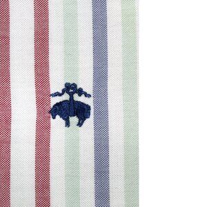 BROOKS BROTHERS REGENT FIT 100% COTTON OXFORD SHIRT WHITE STRIPE X-LARGE, XL